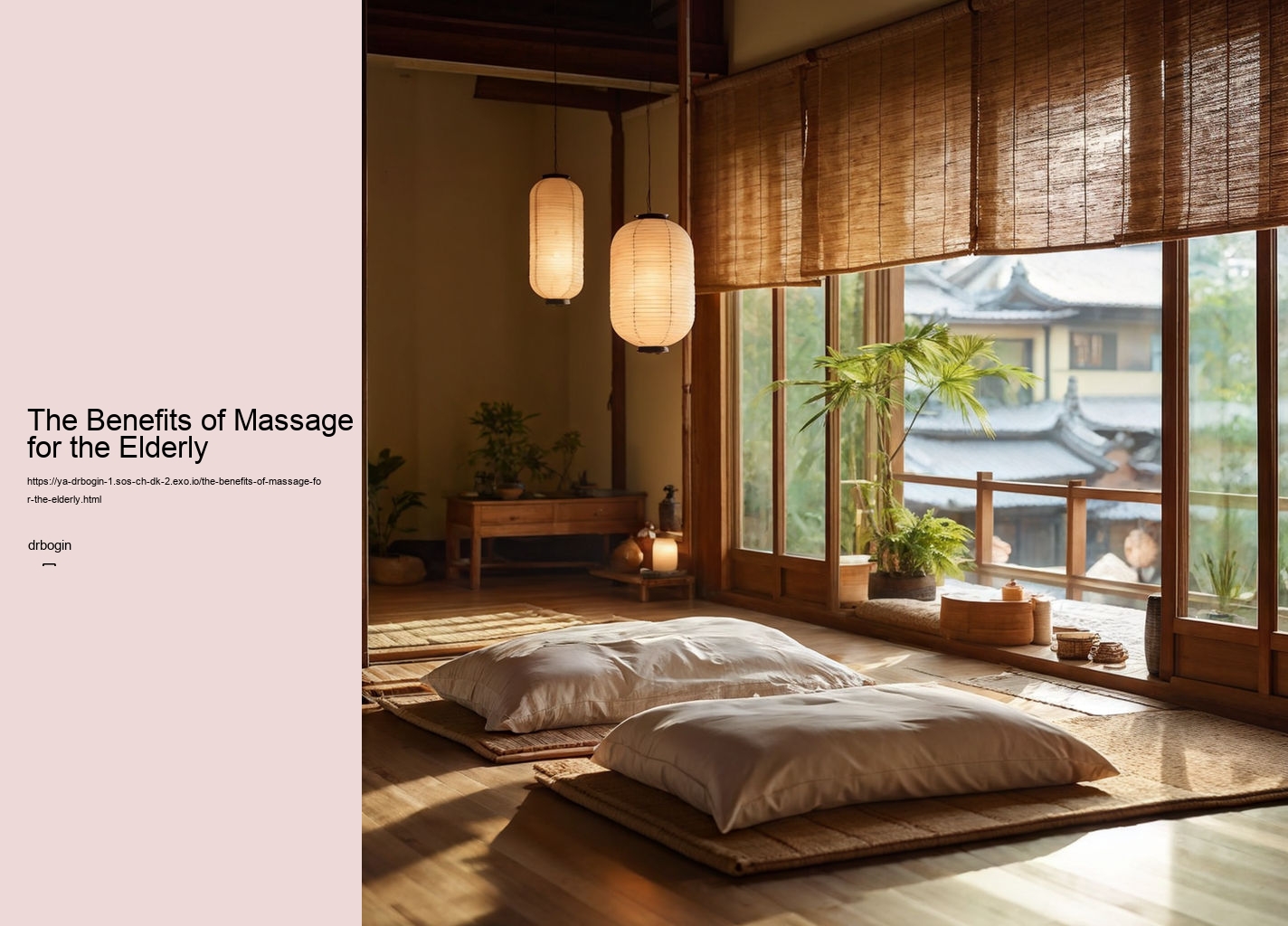 The Benefits of Massage for the Elderly